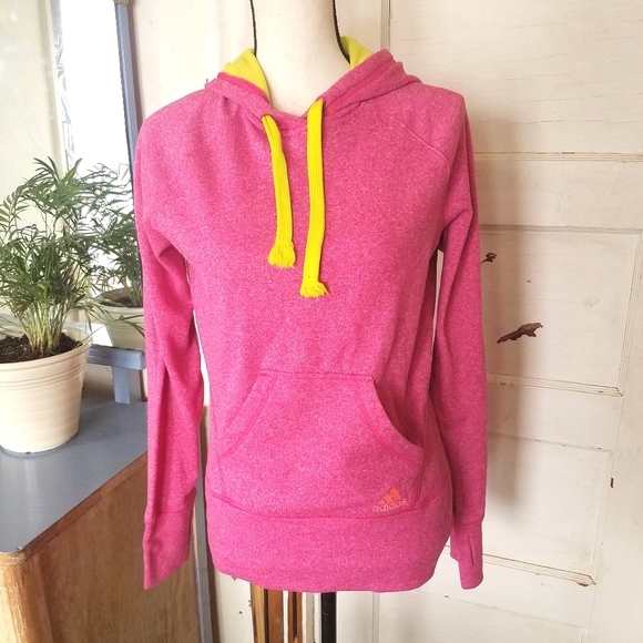 Adidas Climawarm Pink Ultimate Hoodie Pullover - Picture 1 of 8